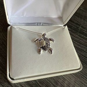 1/4 ct. Diamond Turtle Necklace
